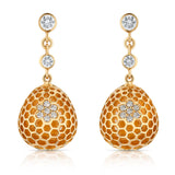 Honey Comb Blooms Hive Earrings