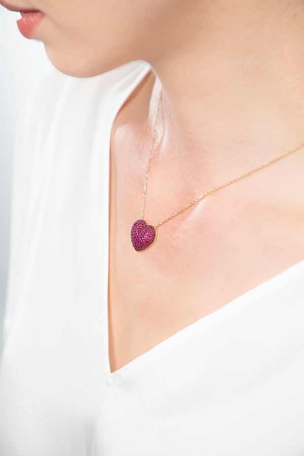 Falling in Love Ruby Necklace