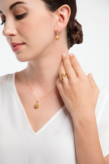 Honey Comb Blooms Hive Earrings