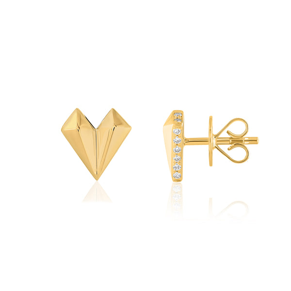 Bow Bond Earring with Diamonds