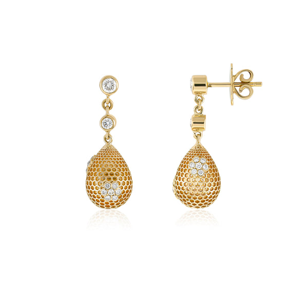 HONEY COMBS BLOOMS EARRINGS