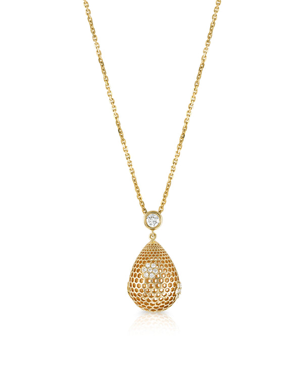 HONEY COMB BLOOMS PENDANT