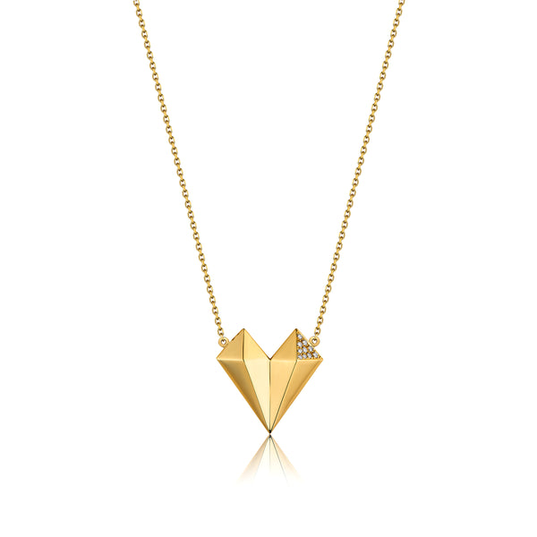 Bow Bond heart necklace M