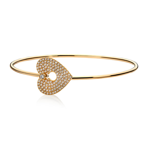 Falling in love S heart bangle