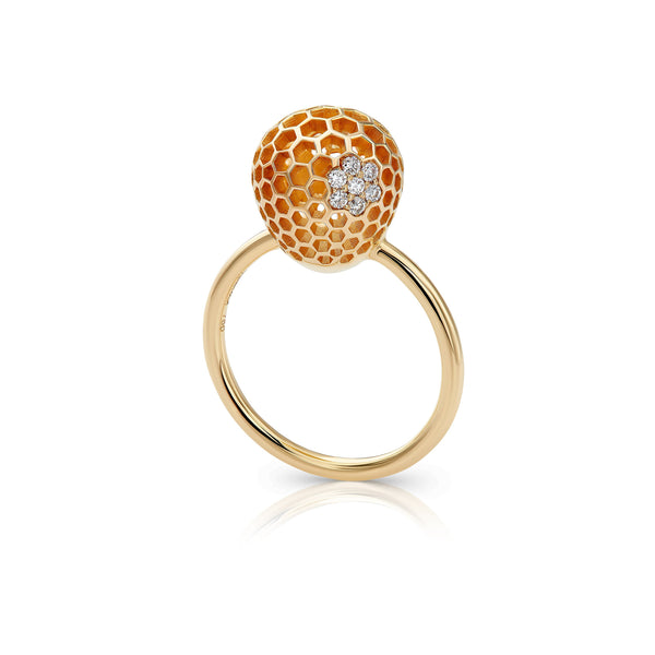 Honey Comb Blooms Hive Ring