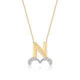 Bow wave necklace in letter N