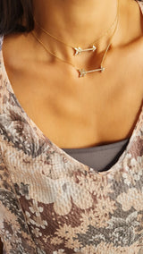 Falling in love, Arrow necklace S