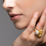 Honey Comb Blooms Hive Ring